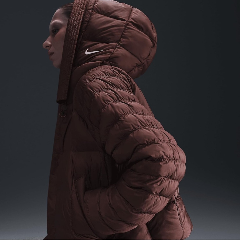 Nike Women's Brown Puffer Jacket BNWT - Picture 2 of 13